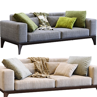 Elegant Porada Sofa: Modern Comfort 3D model image 1 