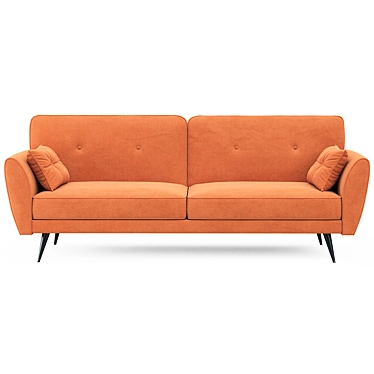 Edinburgh Orange Sofa Bed 3D model image 1 