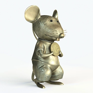 Crypto Rat: Bitcoin's Lucky Find 3D model image 1 