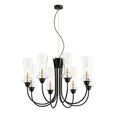 Stylish Evoluce Rammo Pendant Chandelier 3D model image 1 