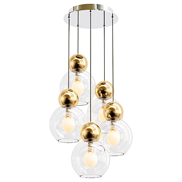 Elegant iLedeX Blossom Pendant Light 3D model image 1 