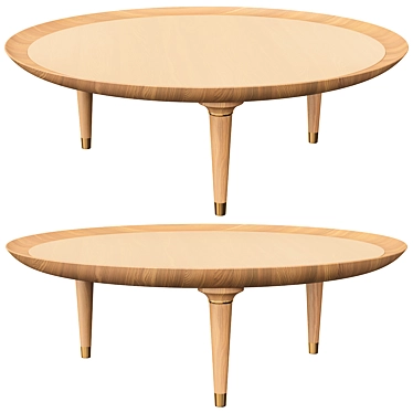 Sophisticated Garten Top Coffee Table 3D model image 1 