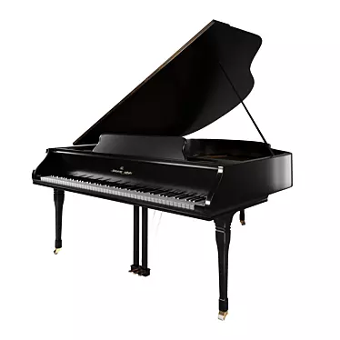 Grand piano classic detailed