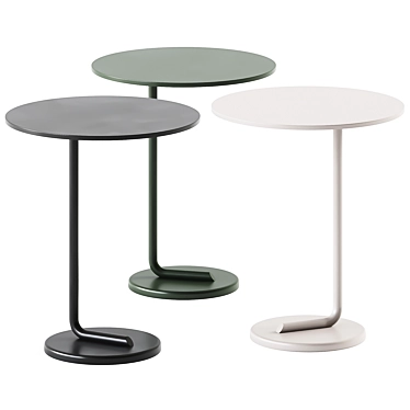 Sculptural Curling Side Table 3D model image 1 