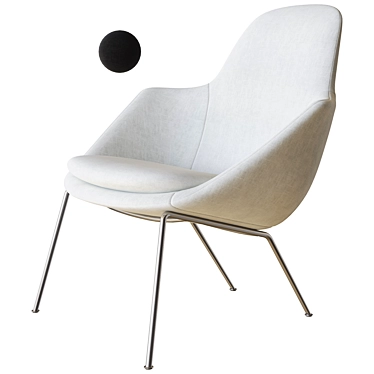 Modern Dot Armchair by Tacchini 3D model image 1 