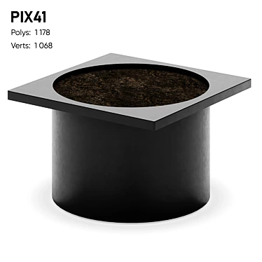 Modern Steel Planter Collection 3D model image 1 