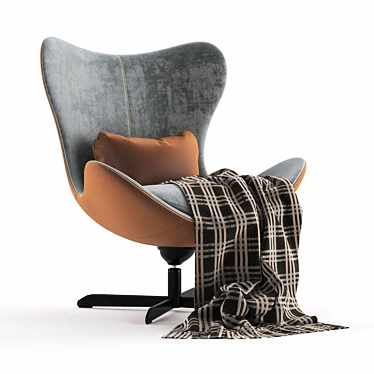 Colligaris Lazy Armchair: The Epitome of Comfort 3D model image 1 