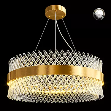 Elegant LED Chandelier: Adelard 3D model image 1 