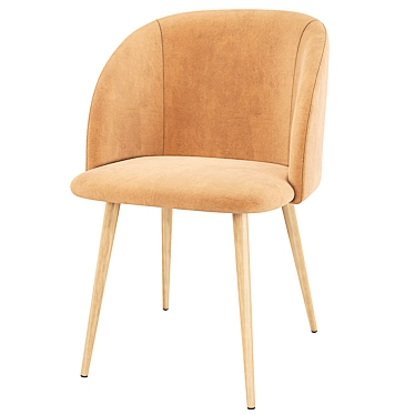 Elegant Deephouse Toulon Dining Chair 3D model image 1 