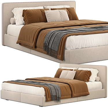 Luxury Minotti Andersen Bed 3D model image 1 