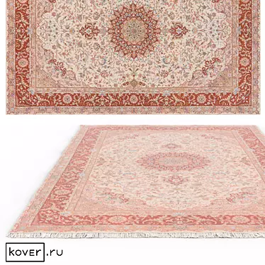 "Tabriz IR" Traditional Floral Carpet | 200 x 300 cm 3D model image 1 