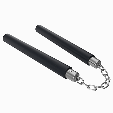 40cm Nunchaku: Lowpoly, High-quality Textures 3D model image 1 