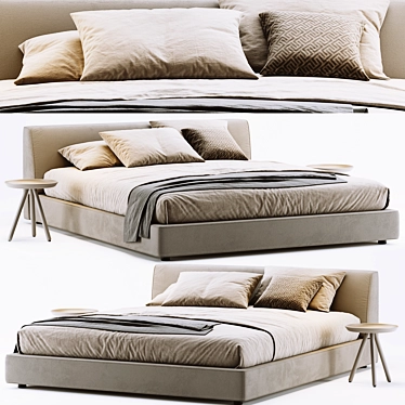 Luxury Softland Bed: Lema's Dream 3D model image 1 