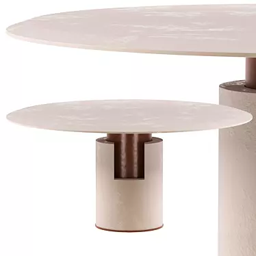 Elegant Alba Table: Contemporary Design 3D model image 1 