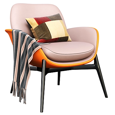 Modern Martha Armchair | Stylish and Comfortable 3D model image 1 