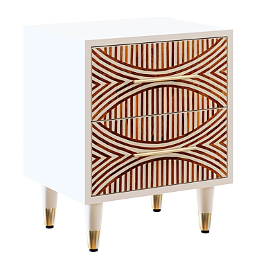 Urban Arc Bedside Table 3D model image 1 