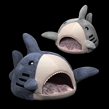 Title: Pet Shark House: Cozy Retreat for Your Furry Friend 3D model image 1 