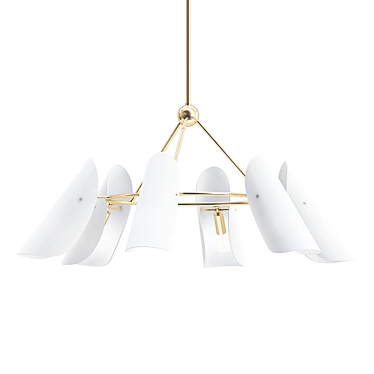 Elegant AERIN Chandelier 3D model image 1 