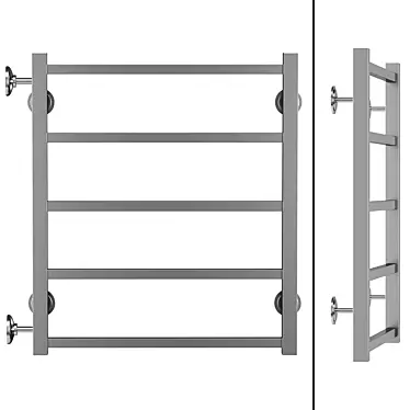 Terminus Vega Water Heated Towel Rail 3D model image 1 