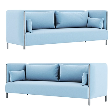 Modern ColourForm Two-Seater Sofa 3D model image 1 
