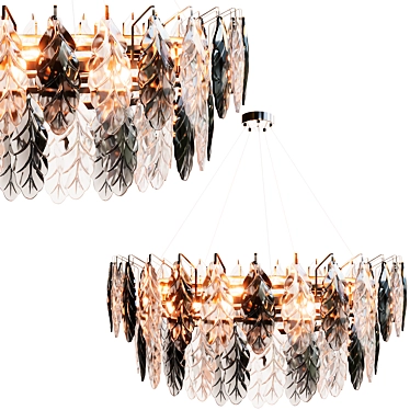 Elegant Crystal Chandelier 3D model image 1 