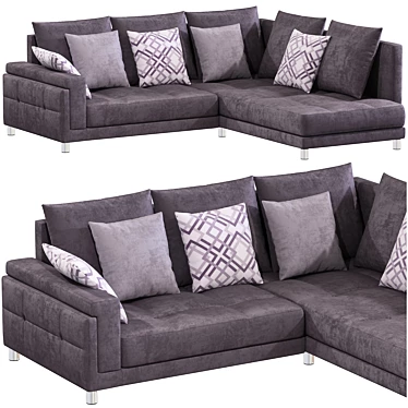BEATE Corner Sofa: Modern, Stylish, and Spacious 3D model image 1 