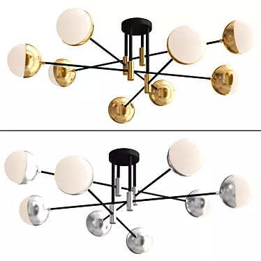 Eurosvet 70129_8: Loft-Style Ceiling Chandelier 3D model image 1 