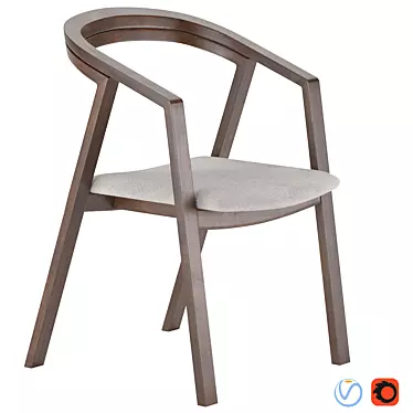 Modern UU Miyazaki Chair 3D model image 1 