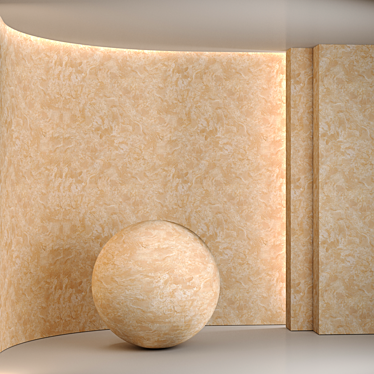 Artisanal Plaster Finish 3D model image 1 