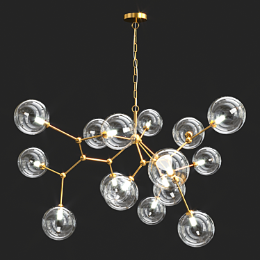 Elegant MAXIMO Chandelier 3D model image 1 