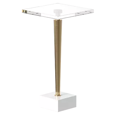 Uttermost Campeiro Wide Brushed Brass Drink Table