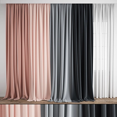 Polygonal Model Curtain: High Quality 3D Archive 3D model image 1 