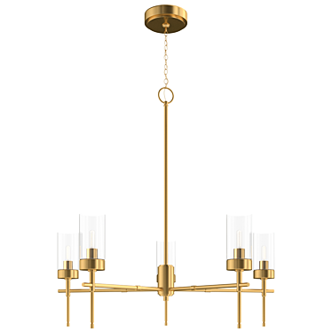 Tara Chandelier: Elegant Lighting Fixture for Modern Spaces 3D model image 1 