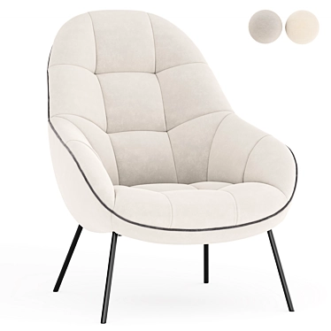 Modern Mango Armchair: Stylish and Comfortable 3D model image 1 