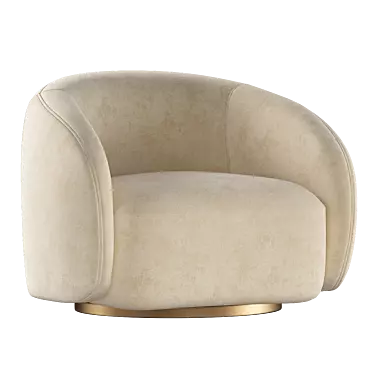 Eichholtz Brice: Stylish Swivel Chair 3D model image 1 