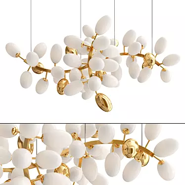 Elegant 14-Light Chandelier 3D model image 1 