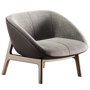 Cosmo Limea Armchair: Sleek Modern Design 3D model image 1 