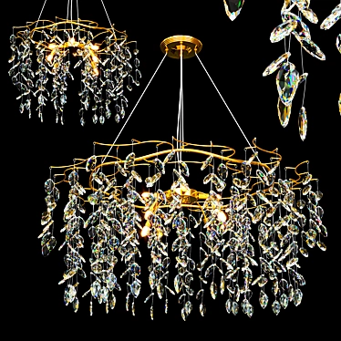 Crystal Elegance Chandelier 3D model image 1 