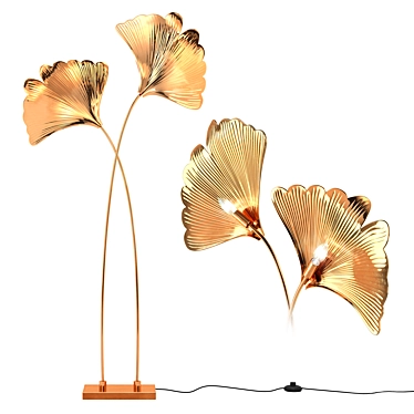 CB2 - Ginkgo Brass Sculptural Floor Lamp