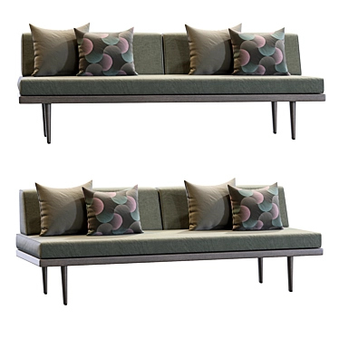 Casara Modern Daybed: Sleek and Stylish 3D model image 1 