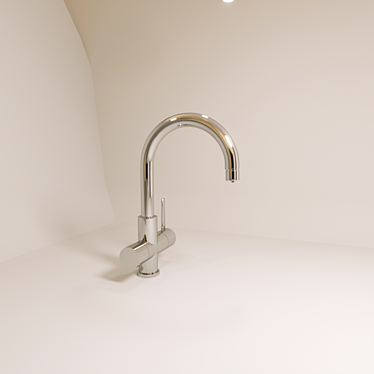 GROHE Blue: Chrome Kitchen Faucet 3D model image 1 