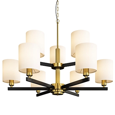 Elegant Belvedere Chelsom Ceiling Light 3D model image 1 