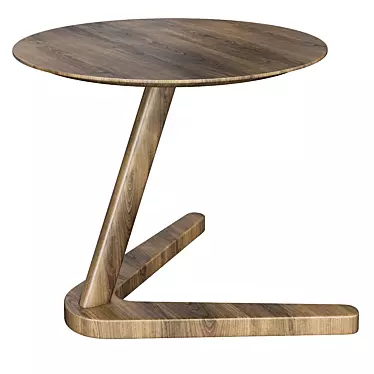 Pinewood End Table - Stylish and Functional 3D model image 1 