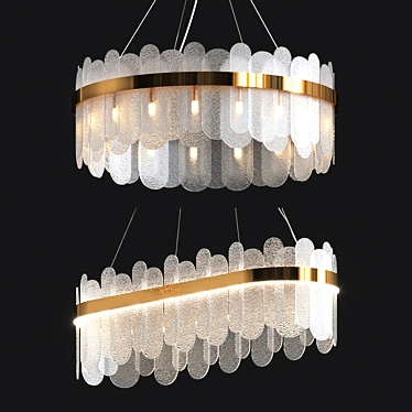 Elegant Charlotte Collection Pendant Light 3D model image 1 