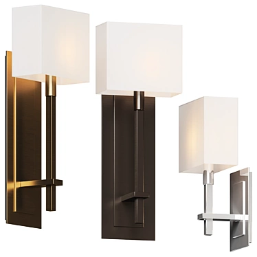 Sleek Comfort: Montana Wall Sconce 3D model image 1 