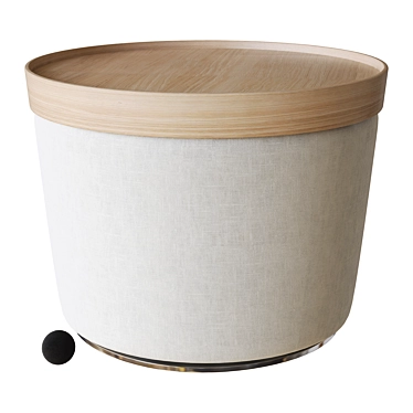 Harbor Pouf: Sleek 3D Model 3D model image 1 