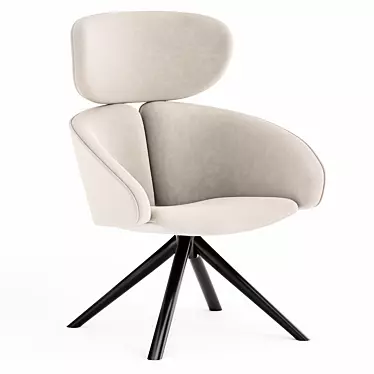 Modern Peach Armchair 3D model image 1 