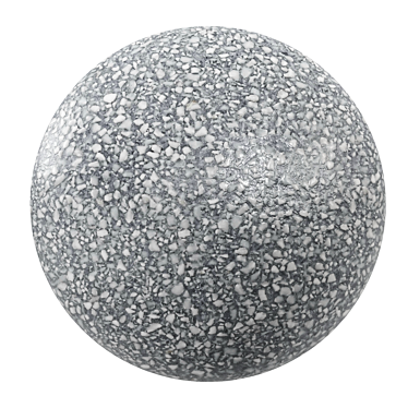 PBR Terrazzo Marble: High-Quality Seamless Material 3D model image 1 