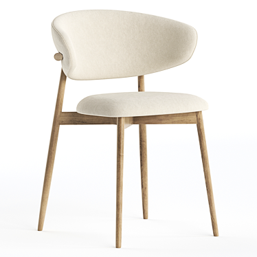 Modern Wood Chair: Oleandro by Calligaris 3D model image 1 