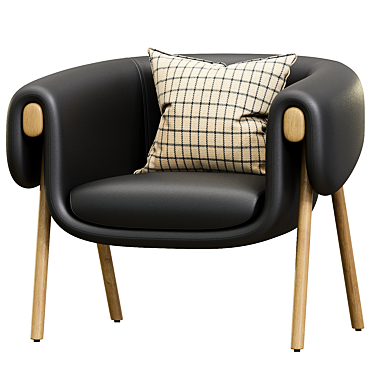 Elegant Monica Armchair 3D model image 1 